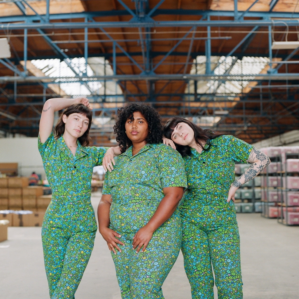 Big Bud Press Multicolor Moss Blossom Floral Jumpsuit